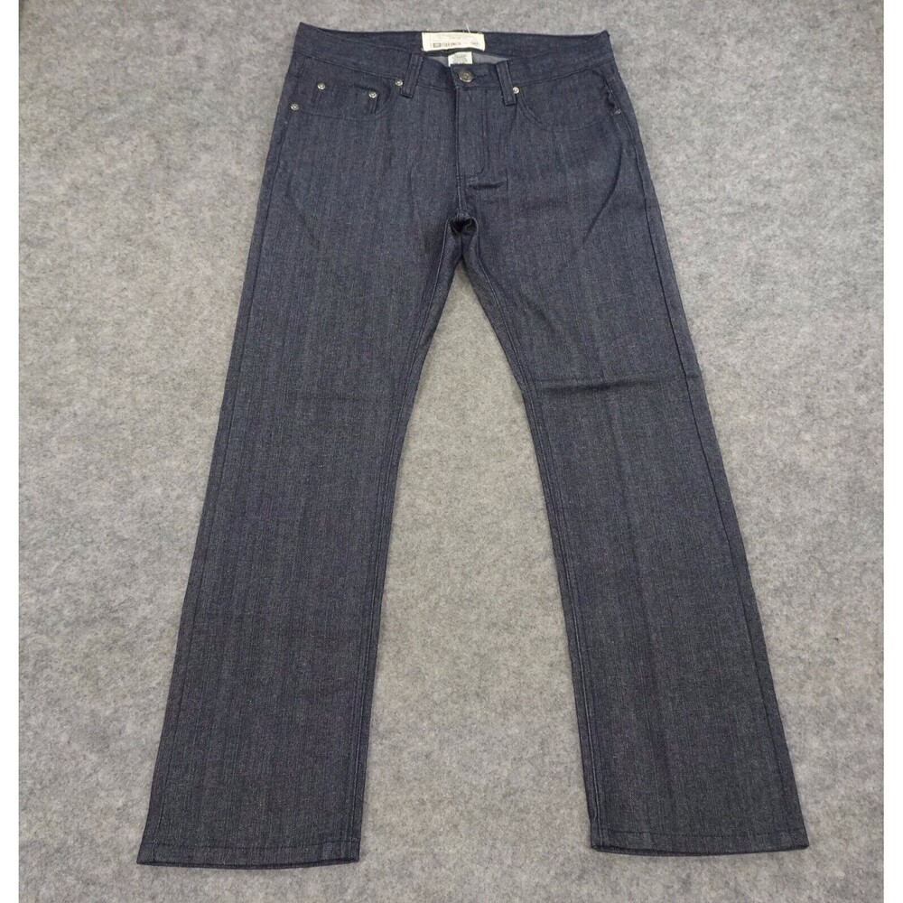 Ecko Unlimited 714 Jeans Mens 32x32 Denim Pants Straight Fit Dark Blue